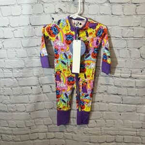 CoZco Halloween Lilo and Stitch Bamboo Zippie Romper
